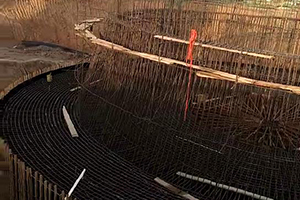 宜春砼烟囱新建施工现场
